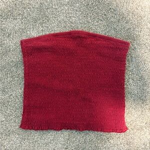 Garage Burgundy Tube Top
